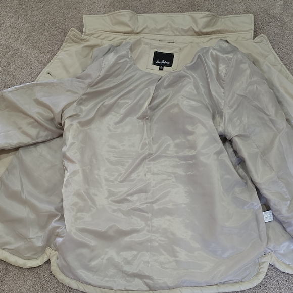 Sam Edelman Women's Cream Quilted Puffer Faux Leather Jacket, Preowned, XL - Picture 10 of 16